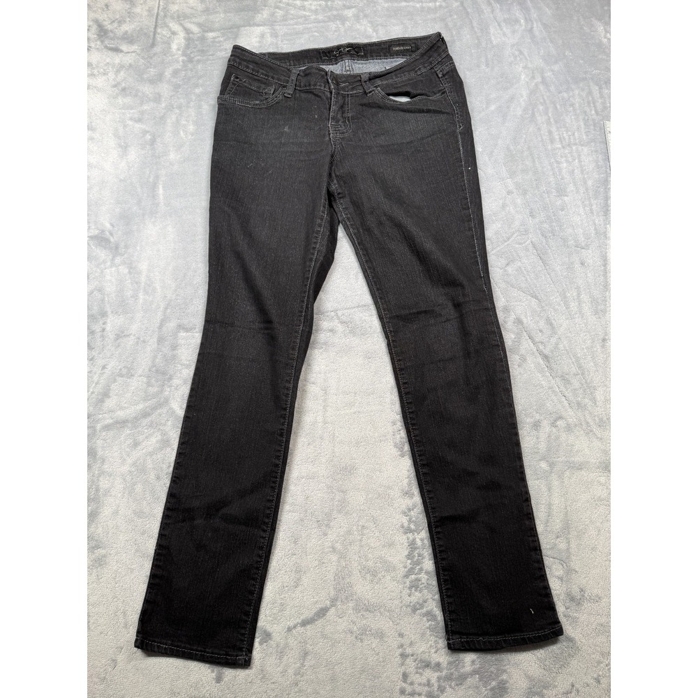 Jessica Simpson Forever Skinny Jeans Womens 29 Short Black Denim Cotton Stretch